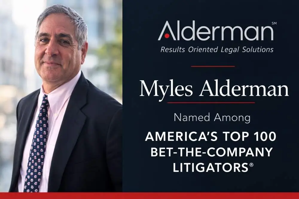 Myles Alderman-named Top 100 Bet-the-Company Litigators in America